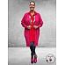NO.1 BY OX Cardigan Long Ballonmouw  Magenta Pink